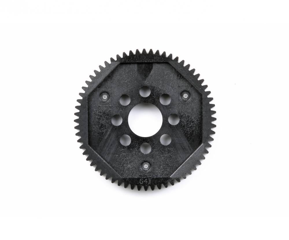 Tamiya 51356 Hauptzahnrad 64Z M0,6 TB-03/TT-02SG 300051356 - Abbildung 1
