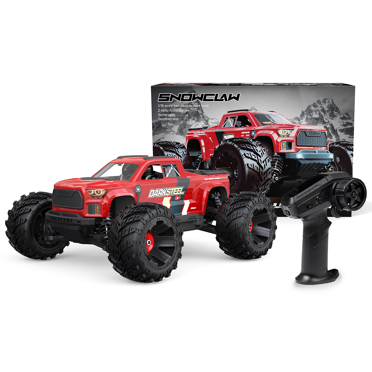UDI RC Snowclaw Monster Truck Pro Brushless 1/16 Rot - Abbildung 4