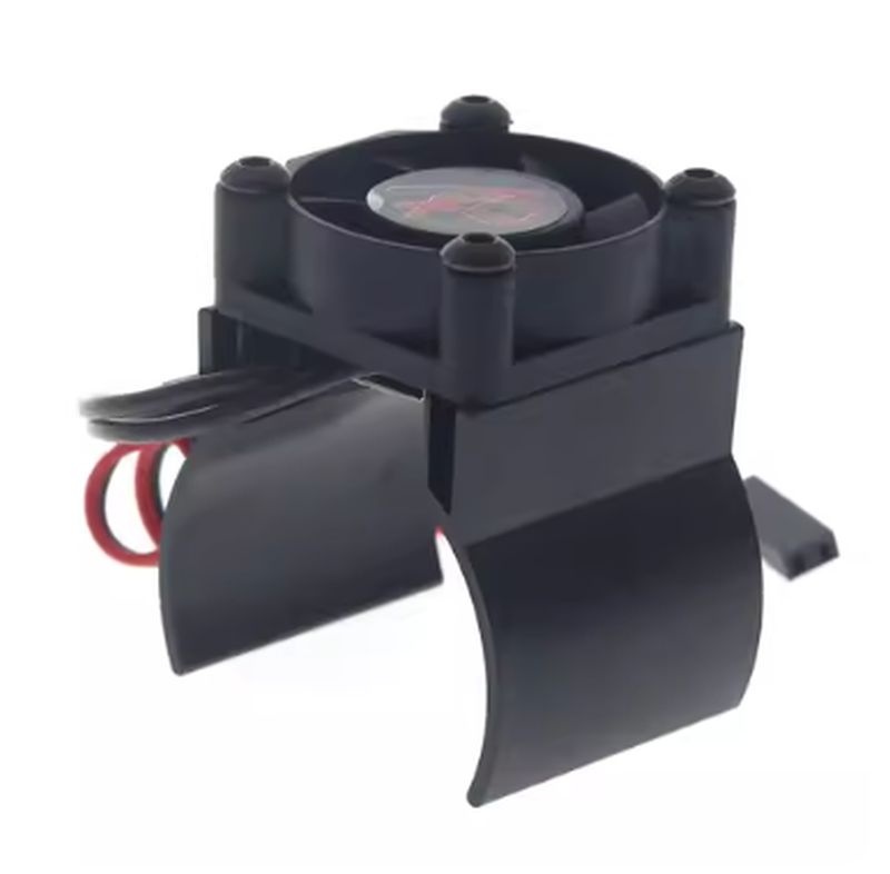 H-SPEED Alu Kühlkörper schwarz mit Ventilator HSPX081