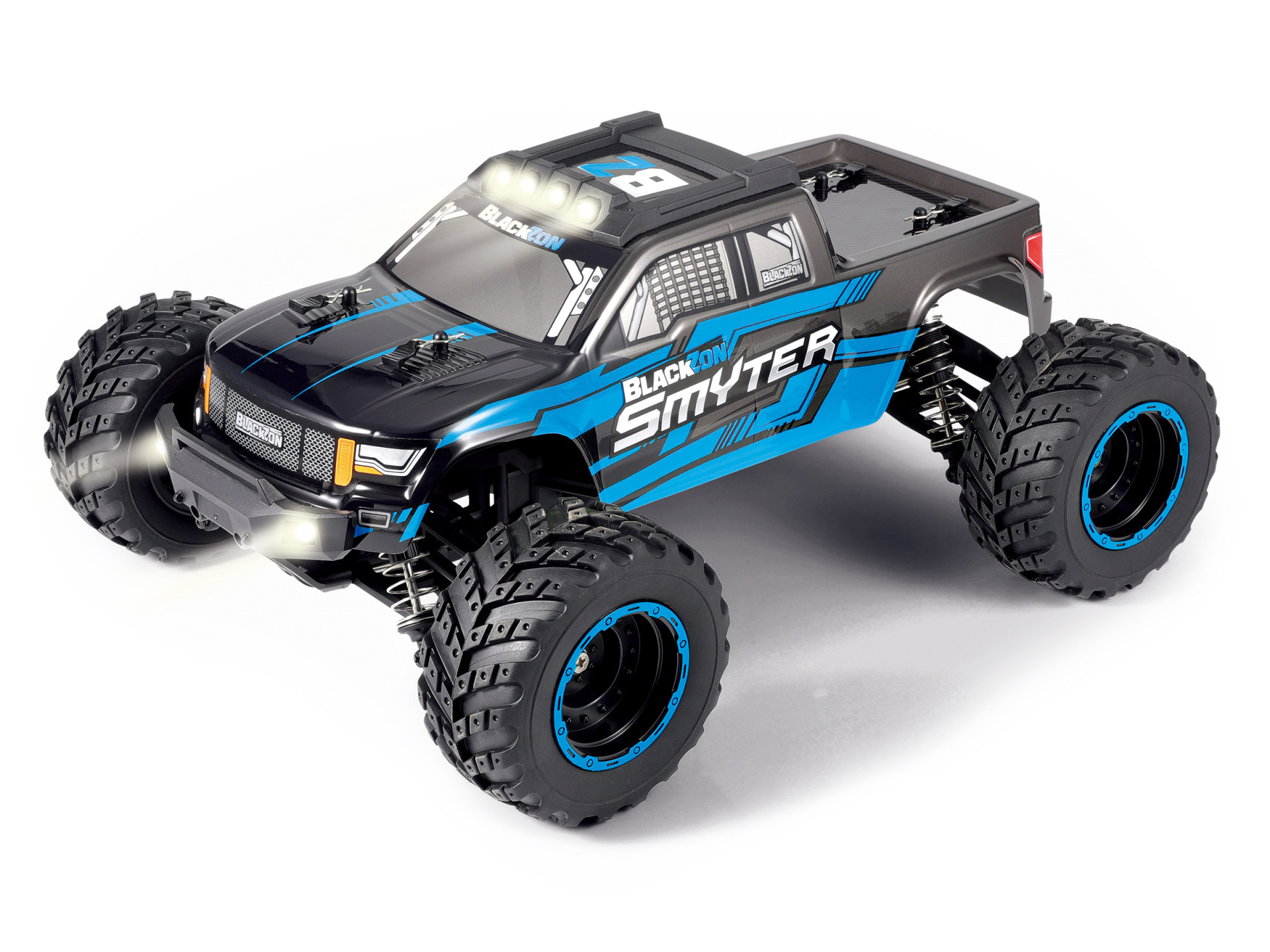 BLACKZON Smyter MT 1/12 4WD Elektro Monster Truck Blau 540111 - Abbildung 1