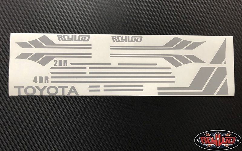 RC4WD Clean Stripes for Mojave II 2/4 Door Decal Sheet(Grey) Z-B0174