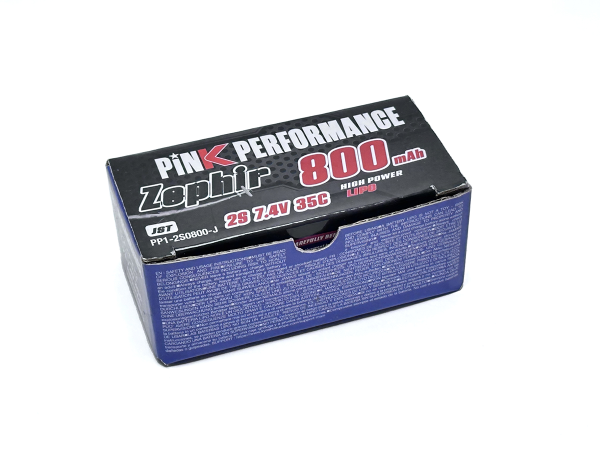 Pink Performance Zephir LiPo Akku 2S 7.4V-800-35C (JST) 70x31x15mm 49g PP1-2S0800-J