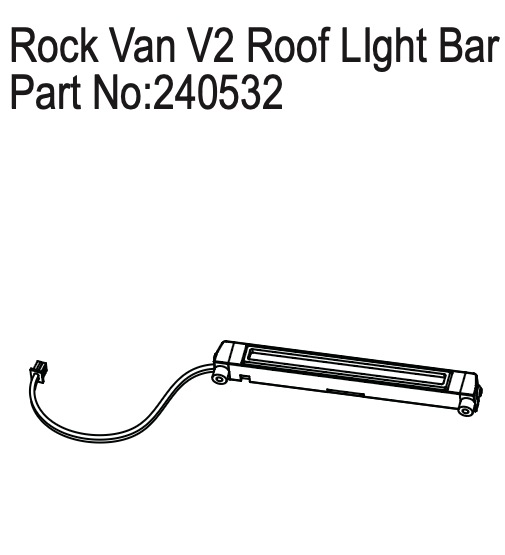 Hobby Plus Roof LIght Bar for Rock Van V2 240532