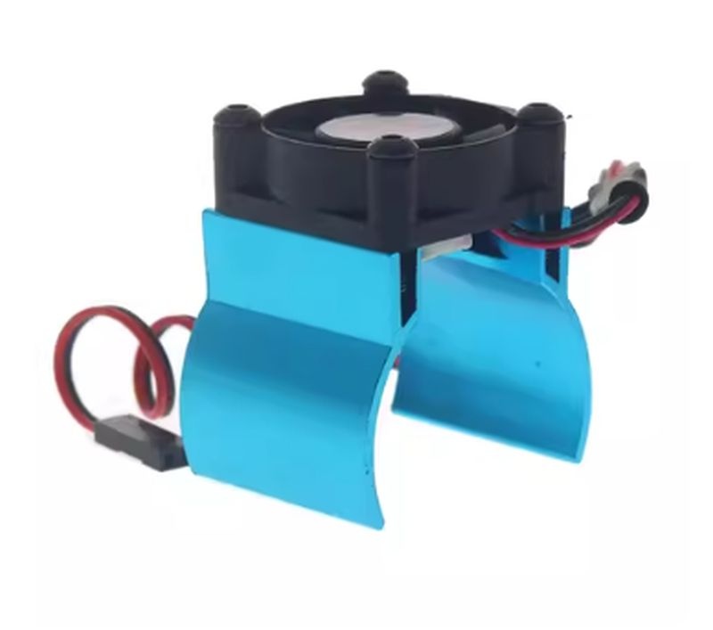 H-SPEED Alu Kühlkörper blau mit Ventilator HSPX079