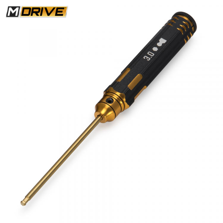 M-DRIVE Pro TiN Innensechskant Kugelkopf 3.0mm MD23030