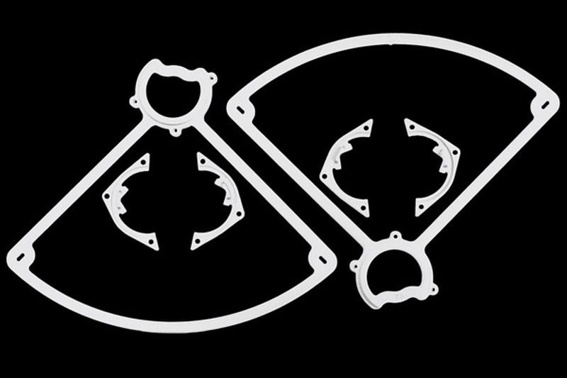 RPM Propeller-Guards hinten weiß, färbbar (2) Dromida Vista & Ominus 72101 - Abbildung 1