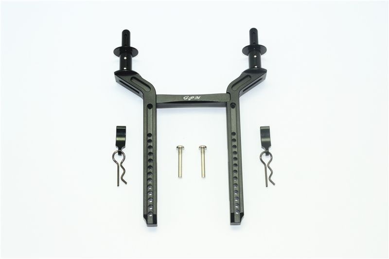 GPM Alu Karosseriesteher hinten schwarz Traxxas Traxxas4 & 6