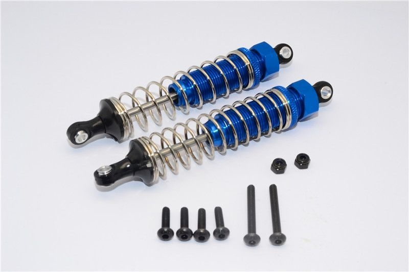GPM Alu Dämpfer 95mm hinten blau Tamiya TT02B