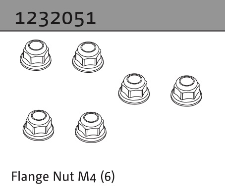 Absima Sicherheitsmutter M4 (6) 1232051