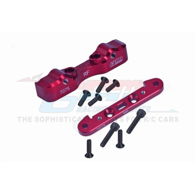 GPM Aluminium Querlenkerbefestigung unten hinten rot ARRMA Kraton, Outcast 8s MAKX009NR