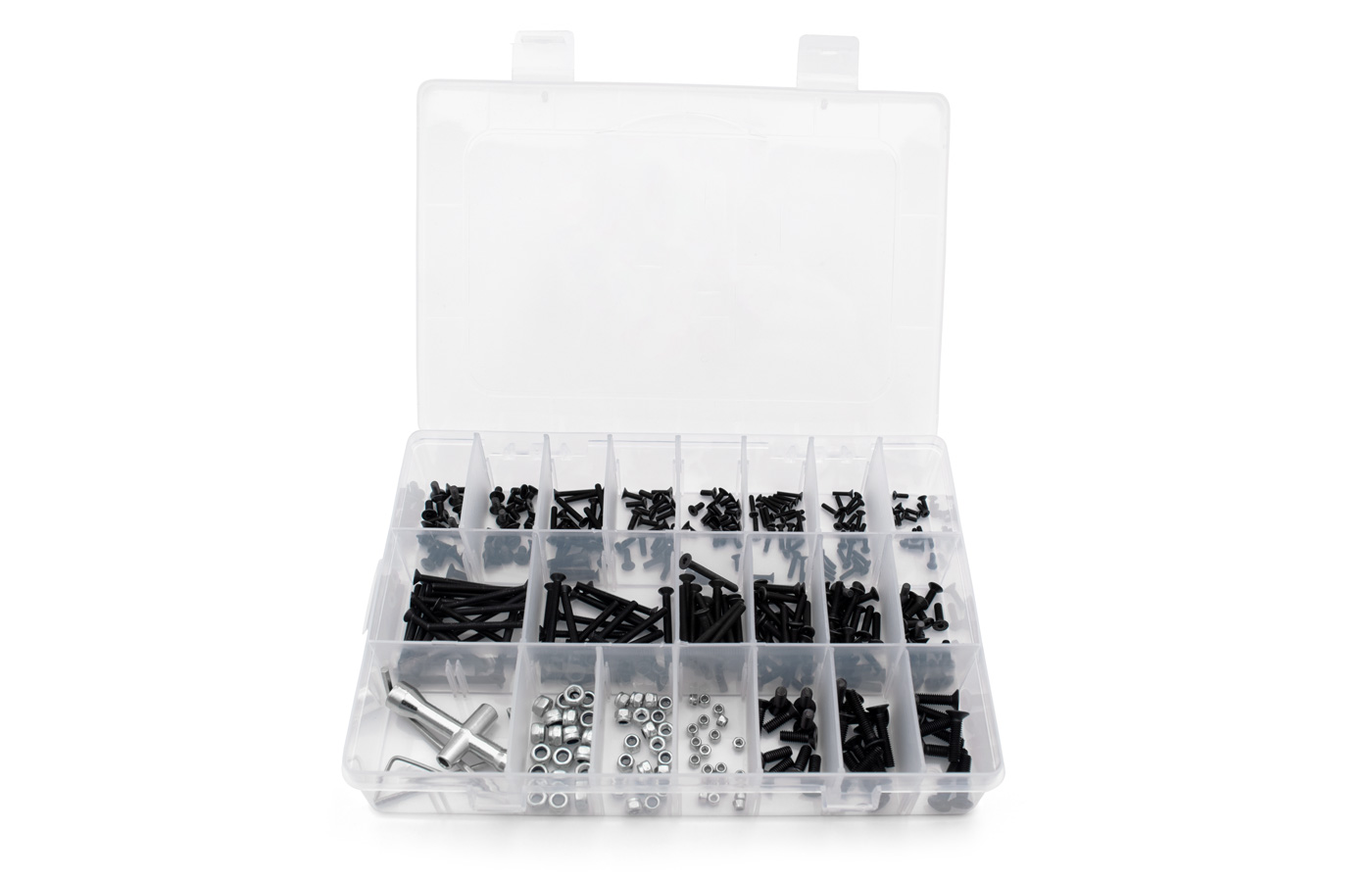 Modster Schrauben Set Sechskant Senkkopf 375 Teilig mit Aufbewahrung MD11506