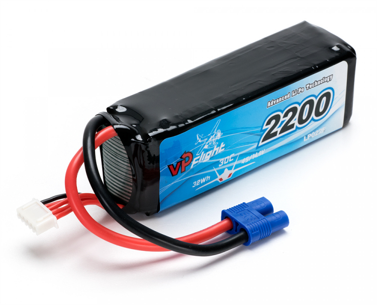 Vapex LiPo Akku 4S 14,8V 2200mAh 30C EC3-Stecker LP022EC3