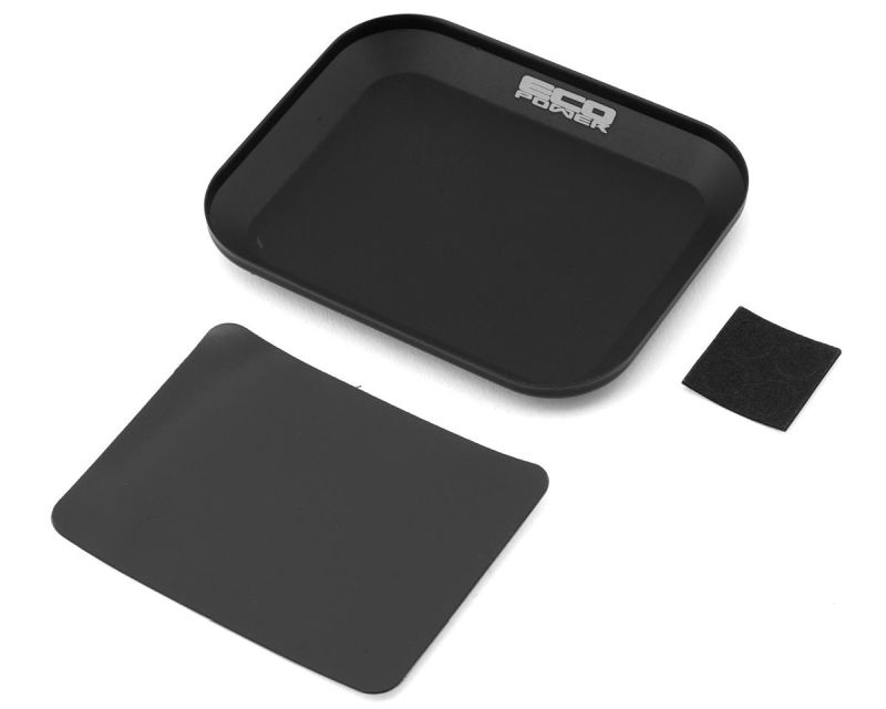 EcoPower Kleine magnetische Alu-Teile/Schraubenablage schwarz ECP-3007