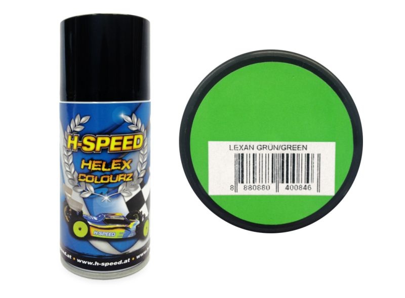 H-SPEED Lexan Spray Farbe Helex Colourz grün 150ml HSPS008 - Abbildung 1