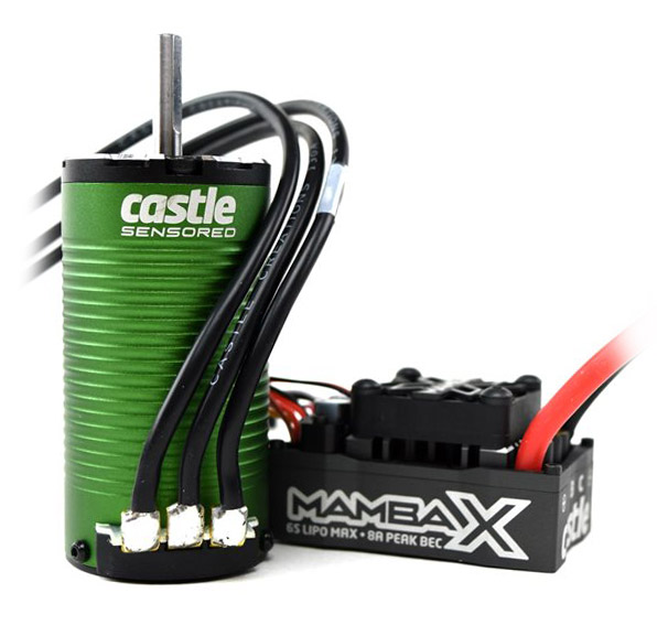 Castle Mamba X SCT ESC Combo mit 1415-2400KV 5mm Sensored Motor 010-0160-01