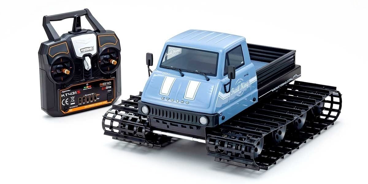 Kyosho Trail King Blau T2 1:12 ReadySet EP Raupenfahrzeug (KT431S) 34903 - Abbildung 1