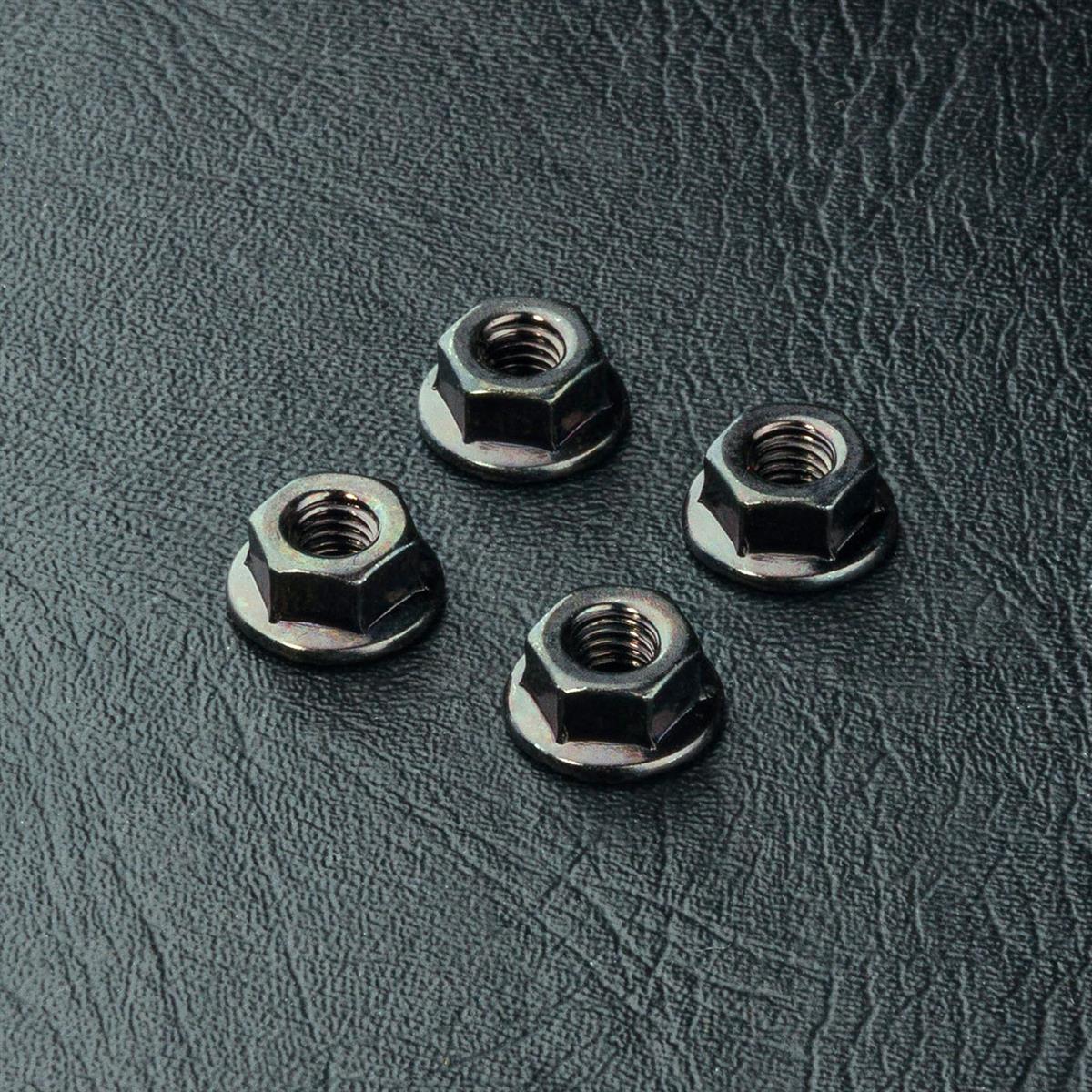 110015 Sechskantmutter mit Flansch M4 (4 Stück)