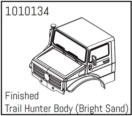 Hobby Plus T-Hunter PC Body Set (bright sand) - PRO Crawler 1:18 240254