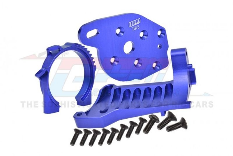 GPM Aluminium Motorbefestigung blau TRX MAXX TXMS018NB