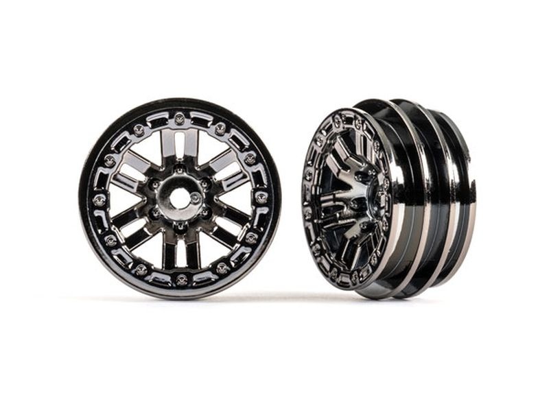 Traxxas Felgen 1.0 (black chrome) (2) 9768-BLKCR