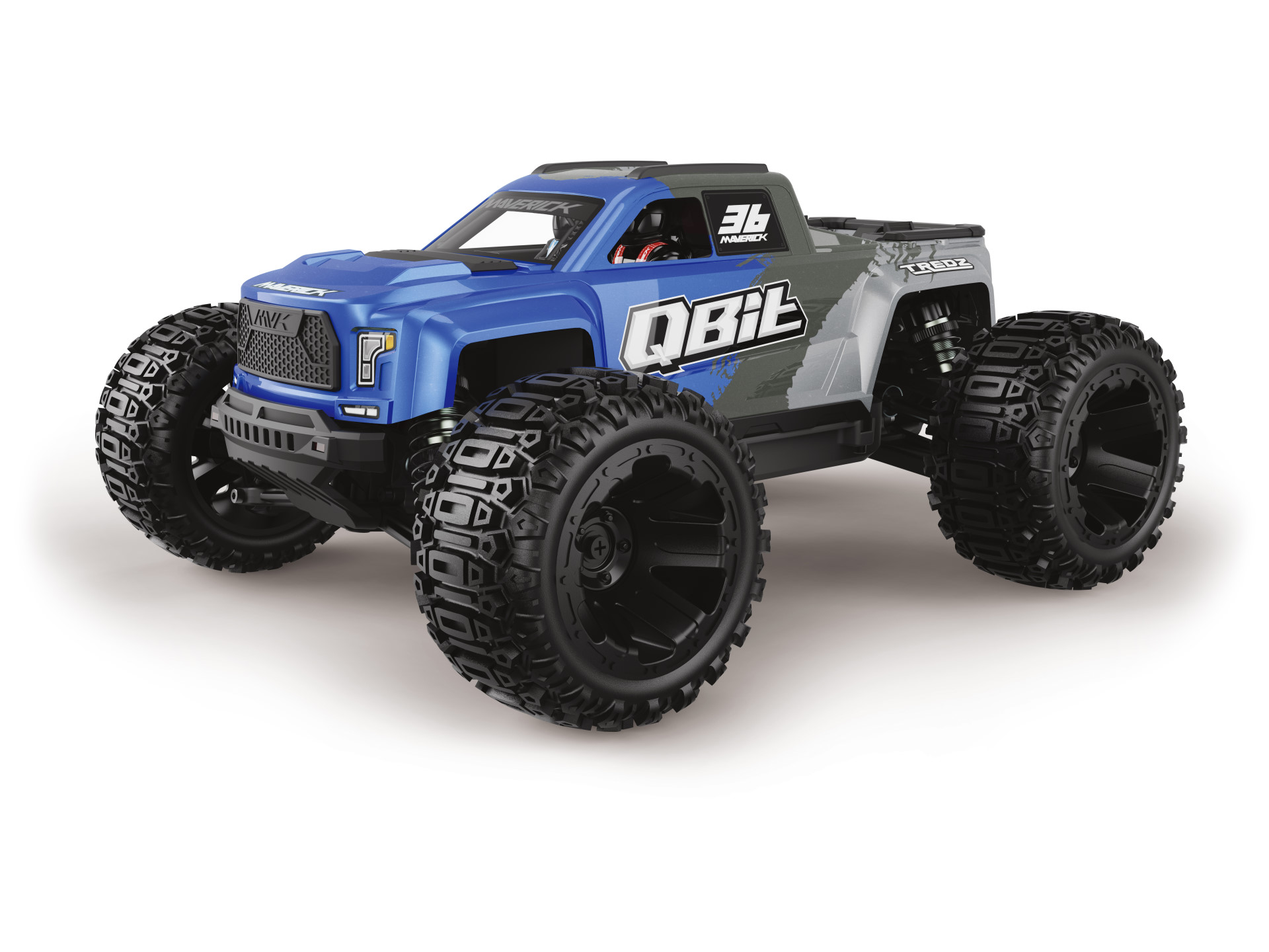 Maverick QBit MT 1/16 4WD Elektro Monstertruck Blau 151000 - Abbildung 1