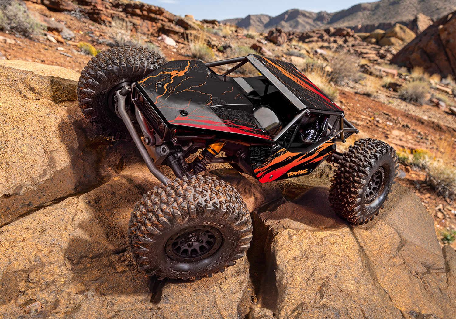 Traxxas TXC-4M Extreme Brushless Crawler 1/18 RTR orange RTR m. Akku&Lader 120074-1-ORNG - Abbildung 5