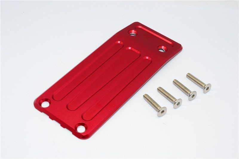 GPM Alu Unterschutzplatte vorne rot Traxxas X-MAXX
