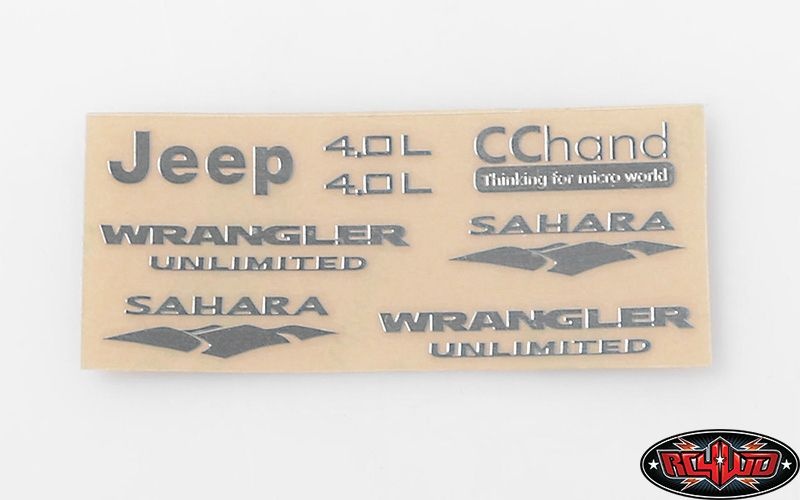 RC4WD Metal Emblems for Axial SCX10 Jeep Wrangler VVV-C0176