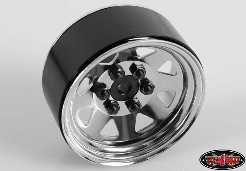 RC4WD 6 Lug Wagon 1.9 Steel Stamped Beadlock Wheels (Chrome) Z-W0002