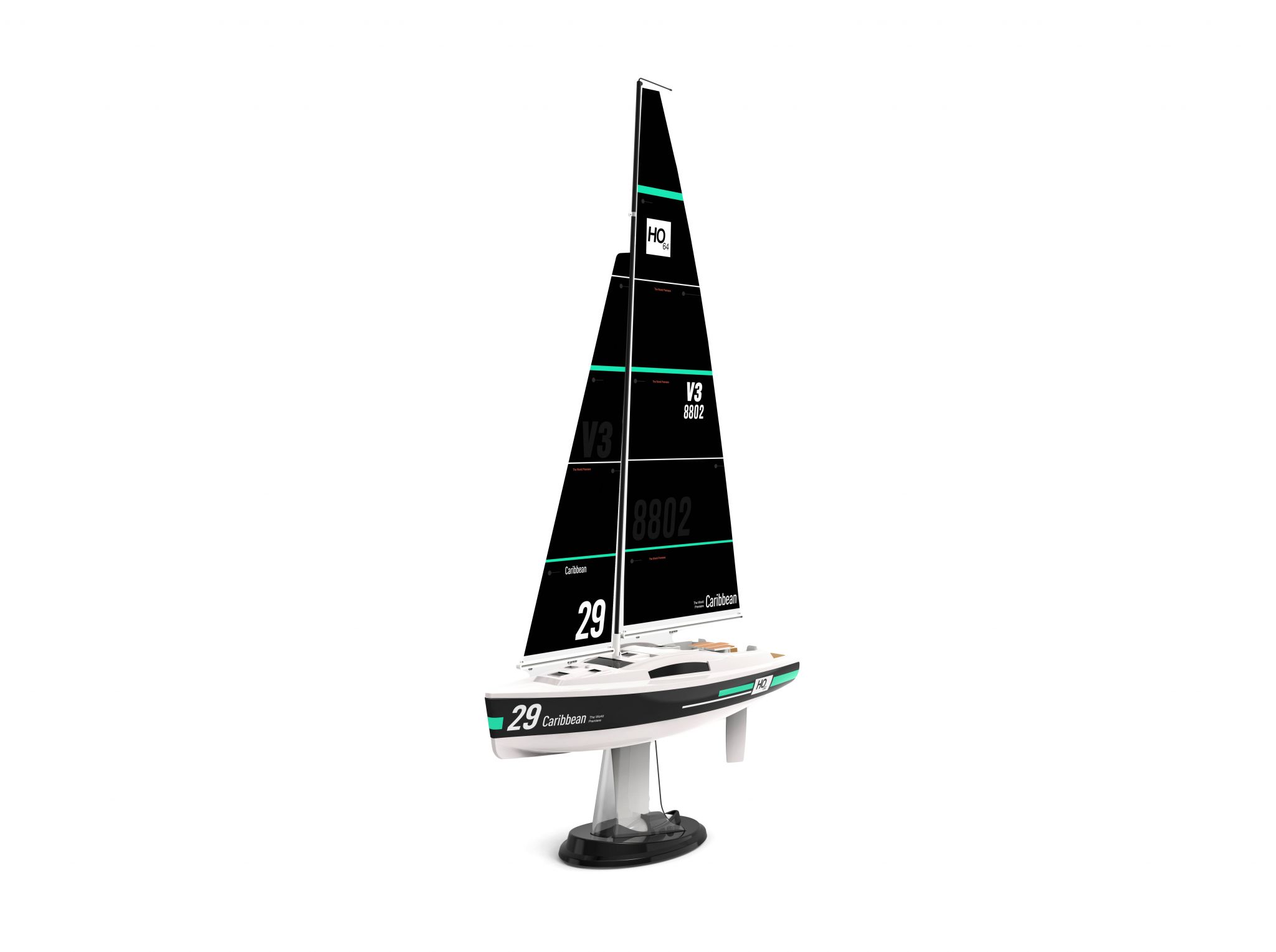 Joysway Caribbean V3 Yacht 260mm 2.4G RTR Segelyacht 8802V3 - Abbildung 2