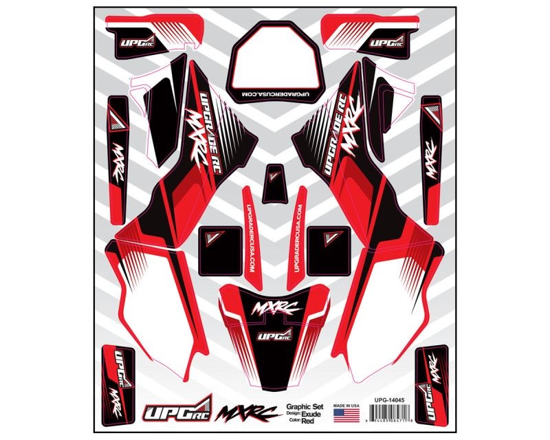 Upgrade RC Graphic Set for Losi Promoto MX (Exude) (Red)