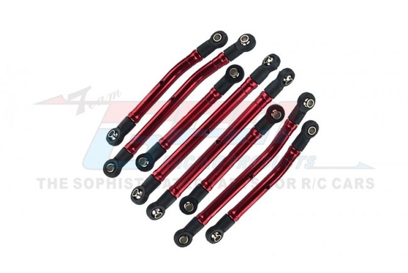 GPM Bodenfreiheit-Kit verstellbar 7075-T6 Alu rot Traxxas-4M