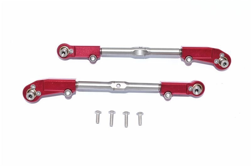 GPM ALU+STAINLESS STEEL ADJUSTABLE FRONT STEERING TIE ROD -6PCS MAK162SR MAK162SR