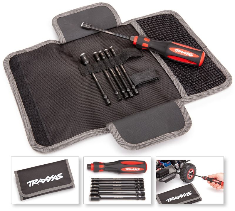 Traxxas 8719 Speed-Bit Master-Set, Nußdreher 6teilig 1/4Zoll + Griff