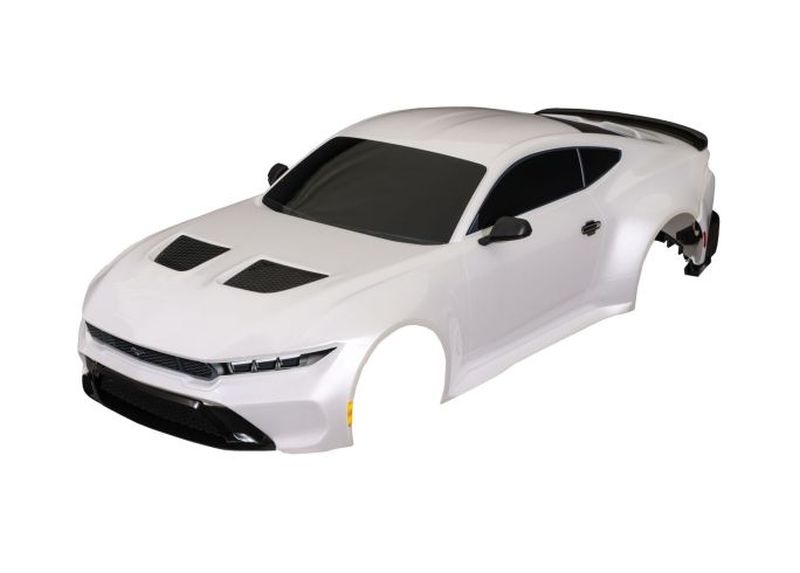 Traxxas Karosserie Ford Mustang komplett mit Anbauteilen weiß 4-Tec Drift 10511-WHT - Abbildung 1