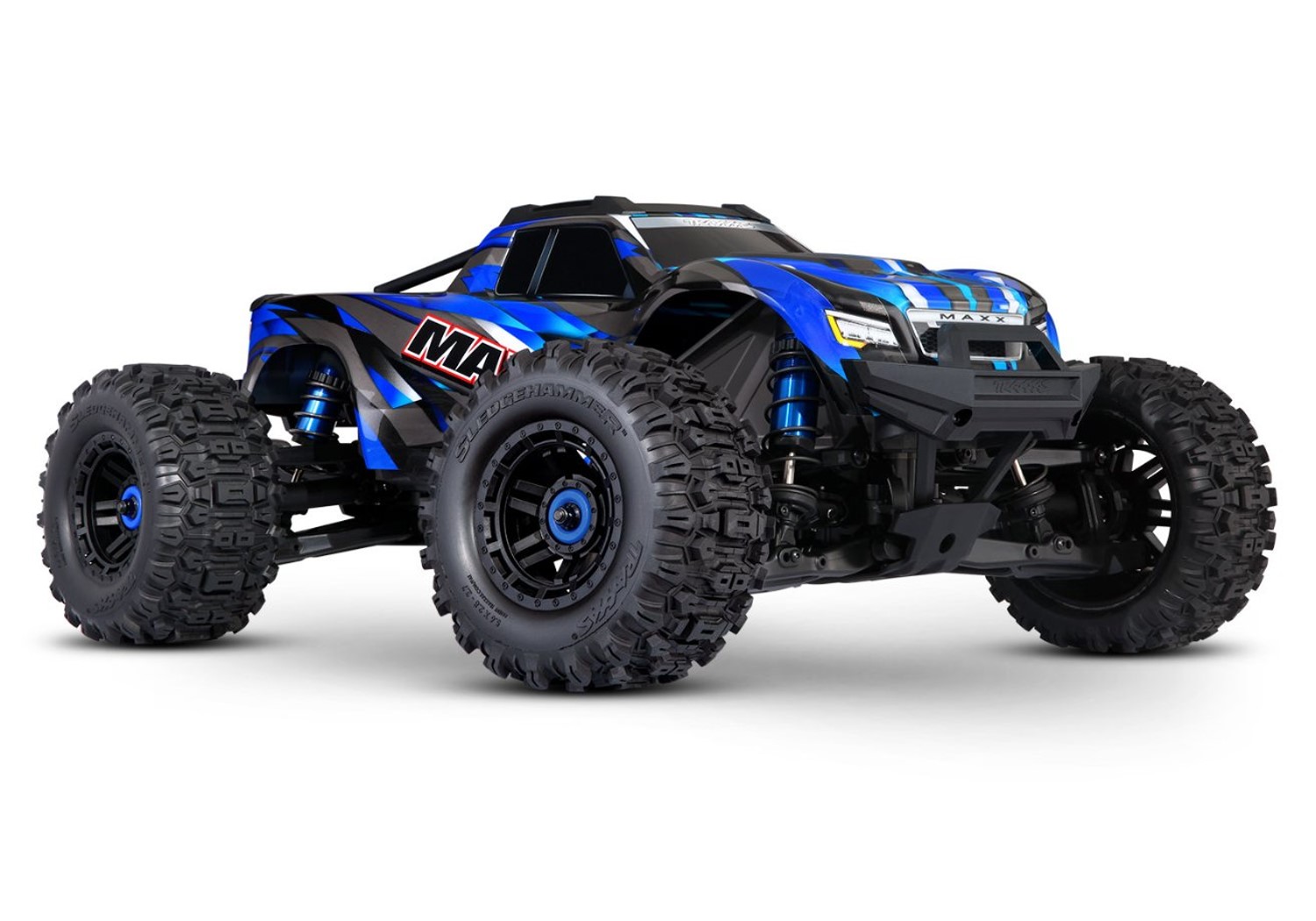 Traxxas Wide MAXX 4x4 Blau RTR VXL-4S Brushless Monstertruck ohne Akku/Lader 89086-4 - Abbildung 1