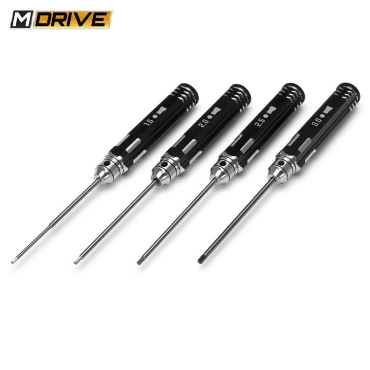 M-DRIVE Innensechskant Schlüssel Set - 1.5, 2, 2.5 & 3mm MD20000