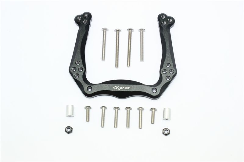 GPM Alu Dämpferbrücke vorne schwarz Traxxas Slash 2WD