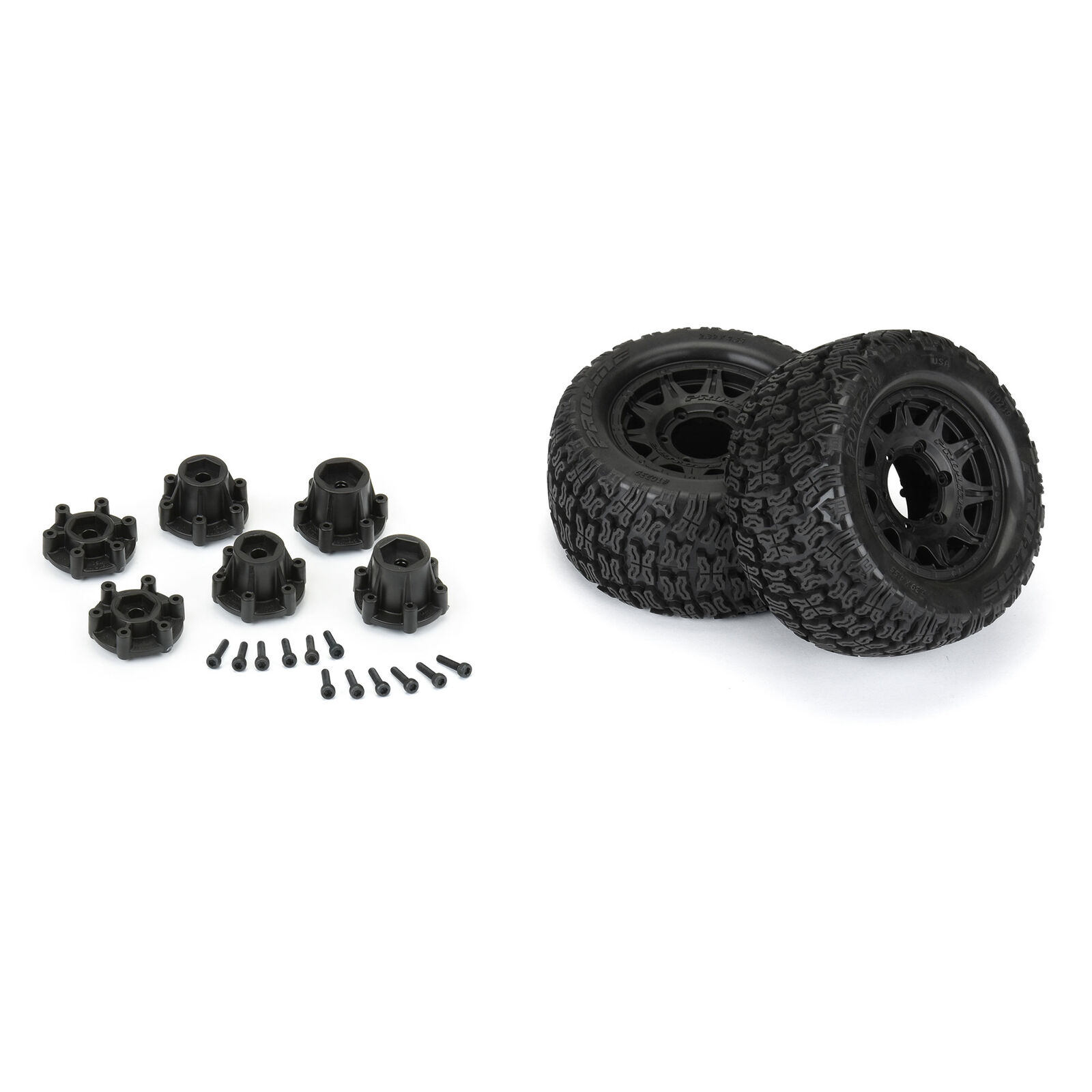Pro-Line Racing 1/10 Bonesaw F/R 2.8" MT Reifen montiert 12mm/14mm Black Raid (2) - Abbildung 2