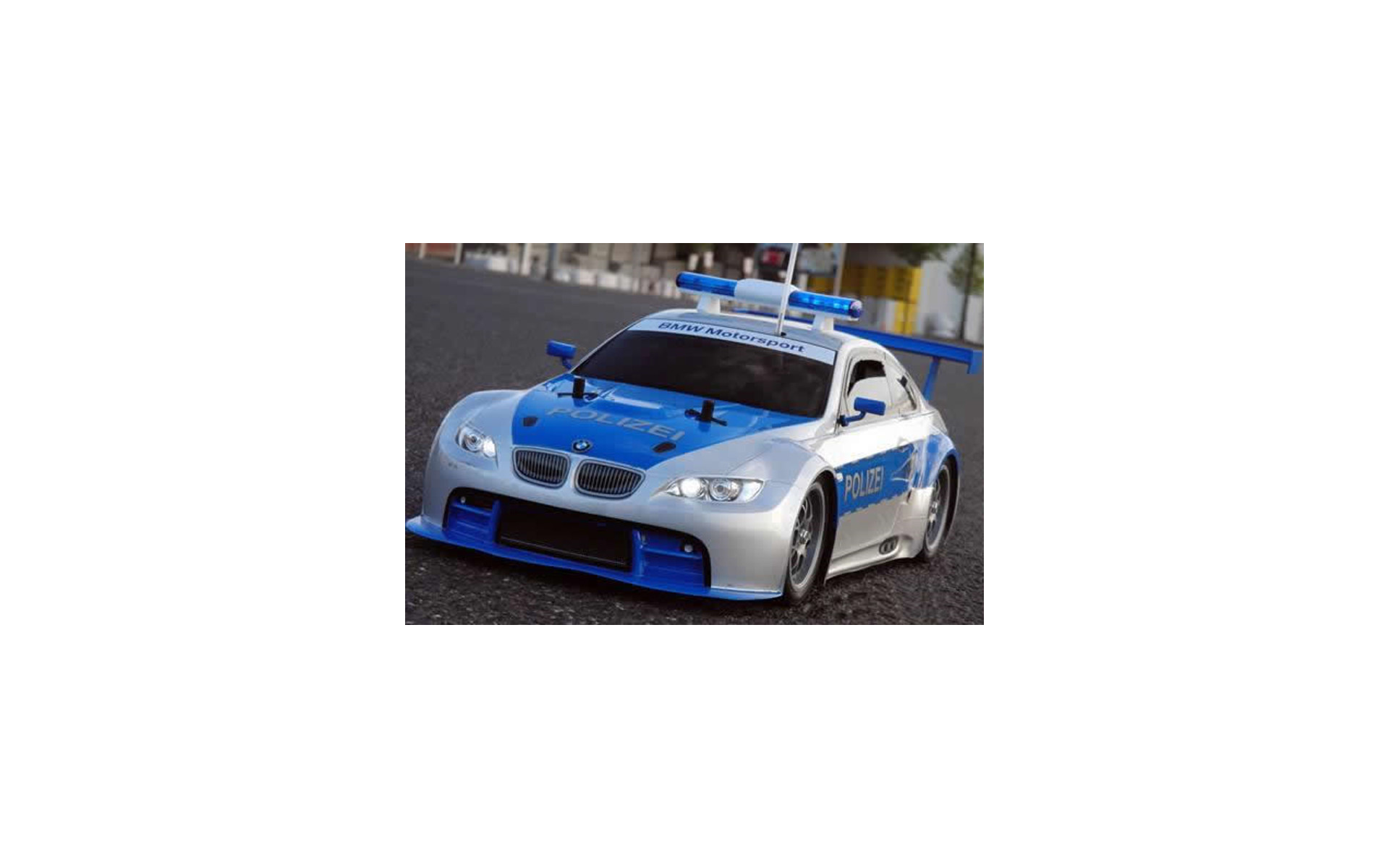 HRC Dachleuchten V3 flach Blau/Rot Police LED Lichtset 1/10 JR Stecker HRC8733NU