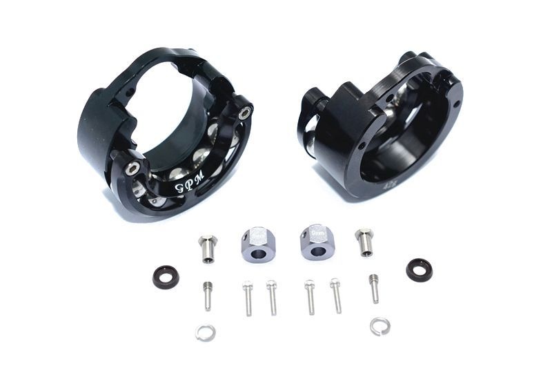 GPM Alu Radachsengewicht mit Hex +9mm schwarz (42g) Traxxas Traxxas4 & 6