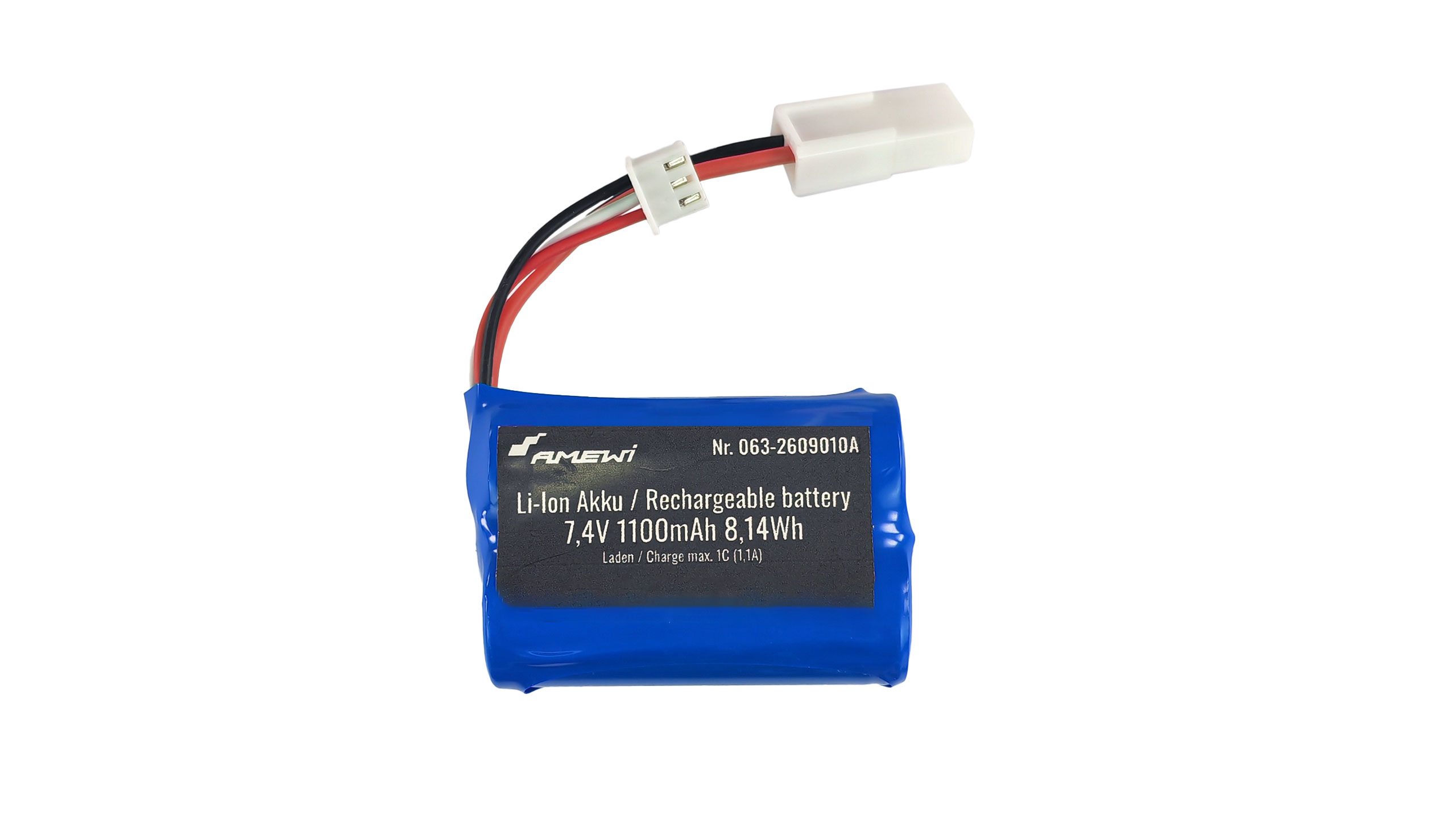 Amewi Li-Ion Akku 2S 7,4V 1100mAh Mini-Tamiya Stecker 2609010A
