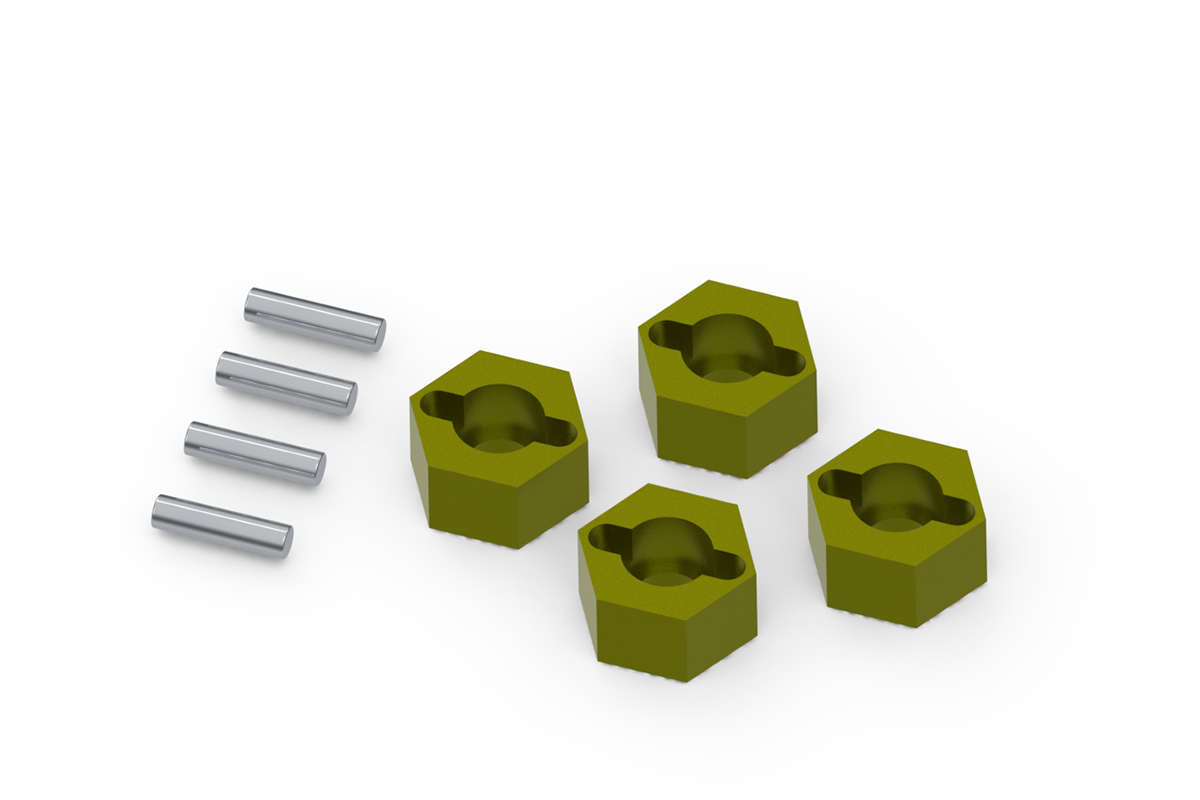 HPI 7mm Messing Radmitnehmer Set (4St) 161153 - Abbildung 1