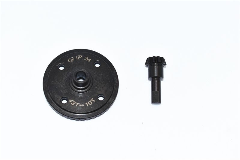GPM HARDEN STEEL #45 DIFF BEVEL GEAR 43T & PINION GEAR 10T-2PCS MAK1043TSBK MAK1043TSBK