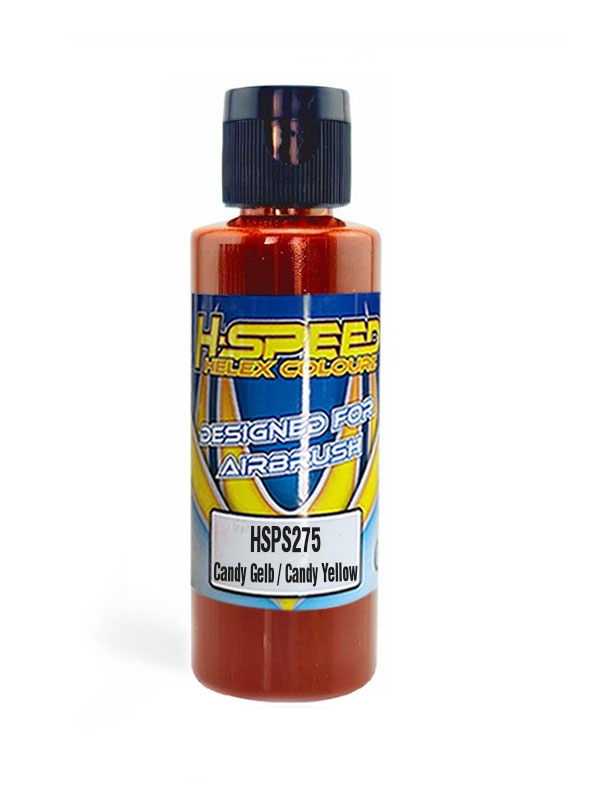 H-SPEED Lexan Airbrush Farbe 60 ml Candy Gelb / Candy Yellow HSPS275