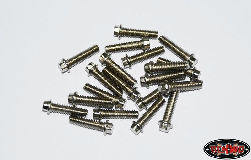 RC4WD Miniature Scale Hex Bolts (M2.5 x 10mm) (Silver) Z-S0417