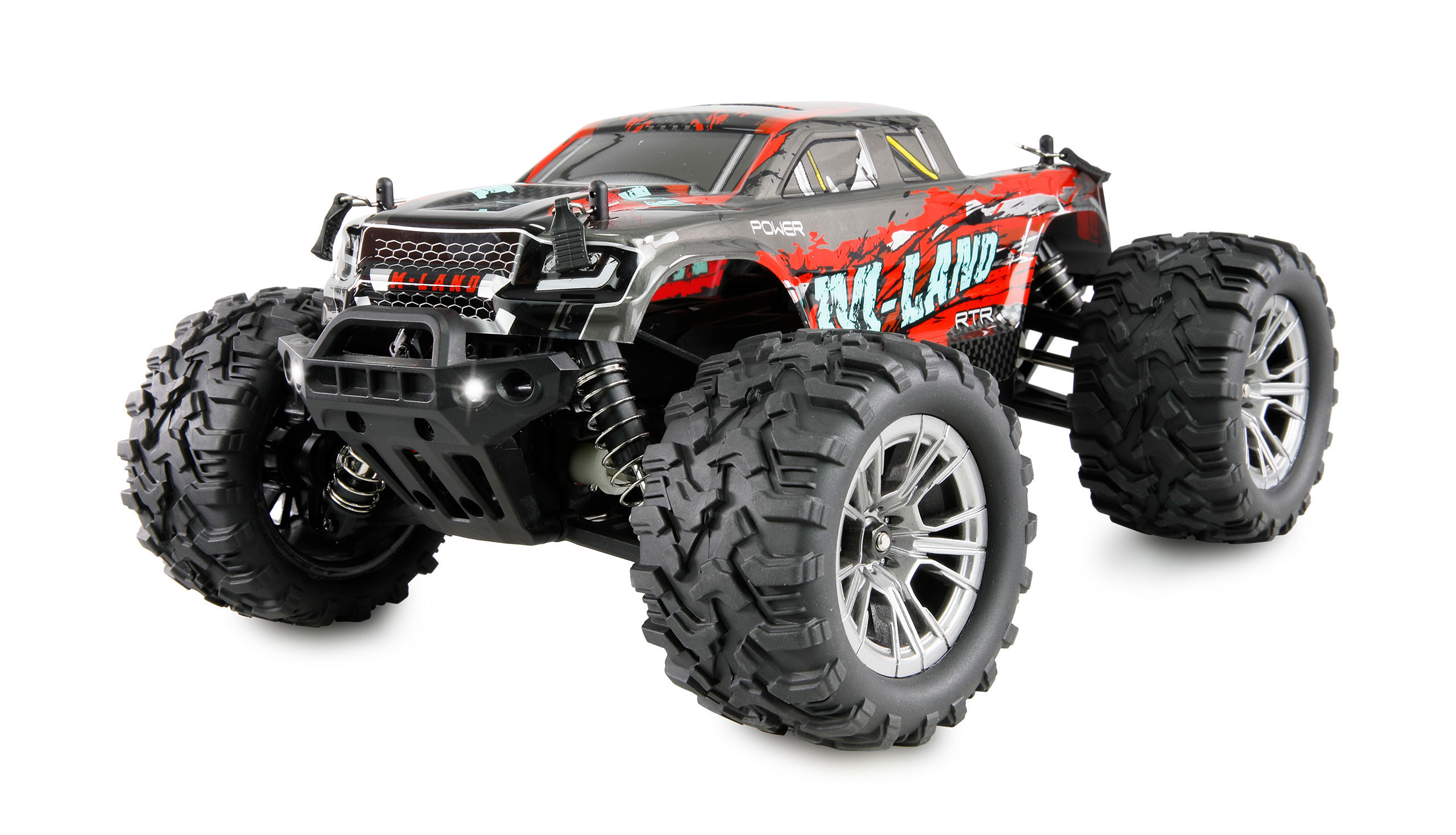 Amewi M-Land Monstertruck 48km/h 4WD 1:16 RTR rot 22622