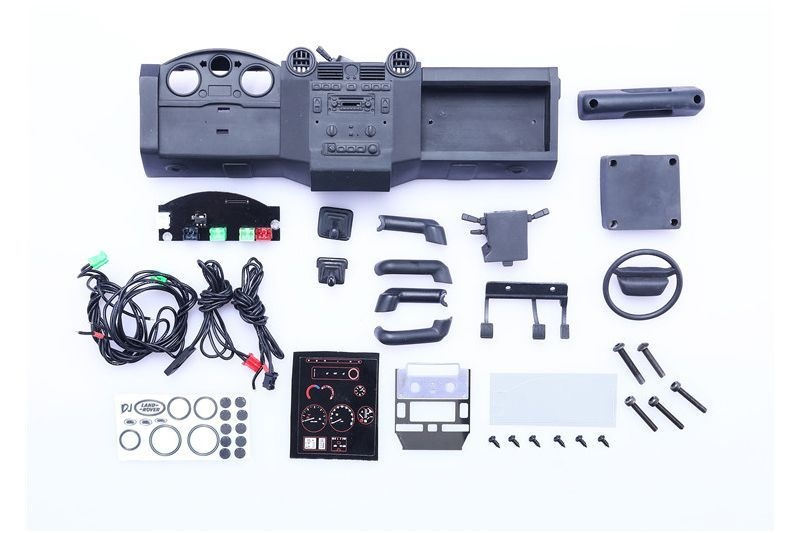 GPM Amaturenbrett mit Beleuchtung und Lüftung Traxxas Traxxas4 Defender