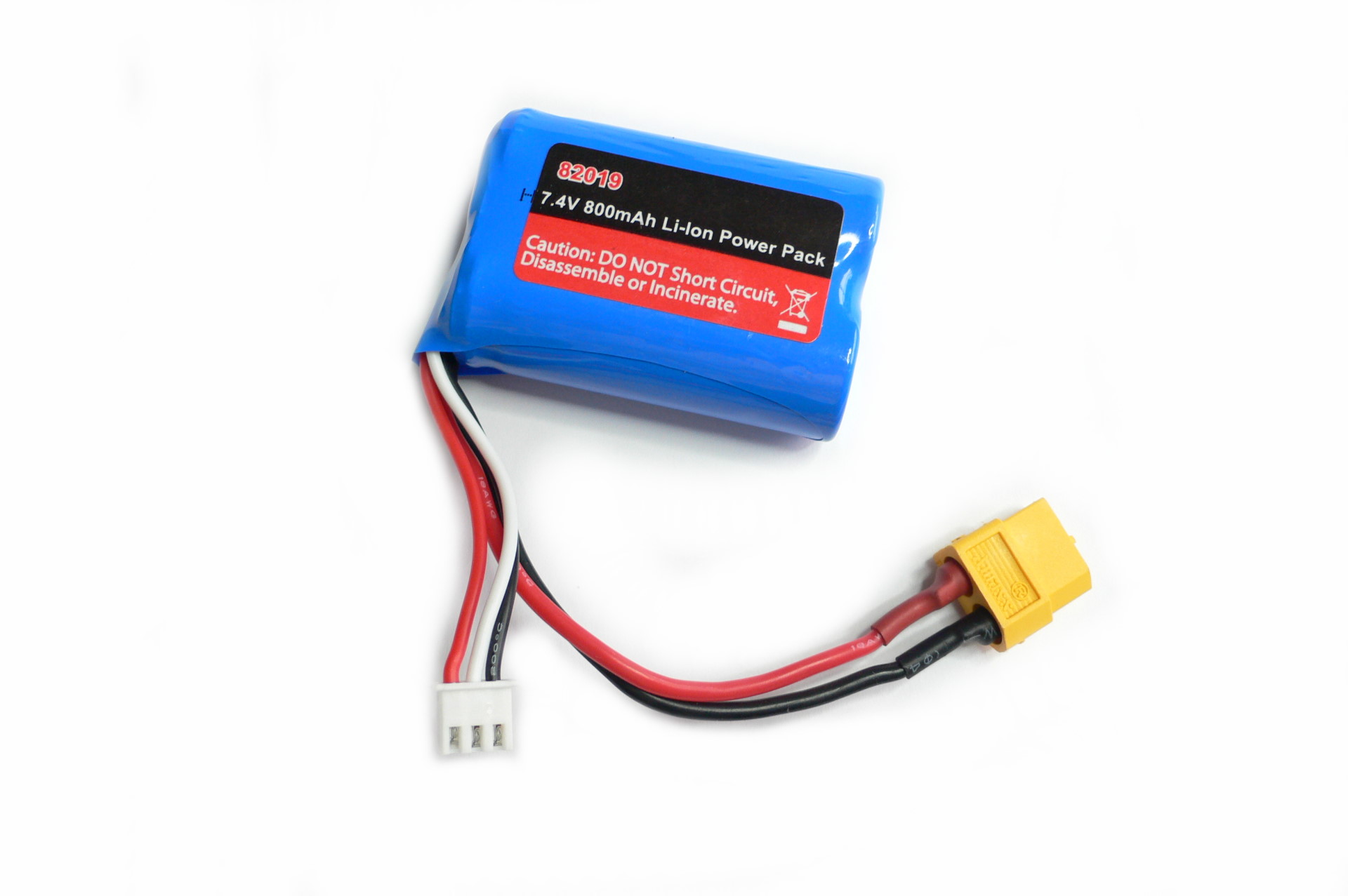 Joysway ET Akku 7,4V 800mAh Li-Ion für SeaRider / Warrior V3 XT60 82019 - Abbildung 1