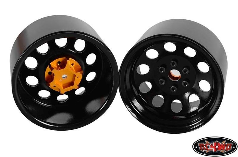 RC4WD Pro10 40 Series 3.8 Steel Stamped Beadlock Wheel (Black) Z-W0056
